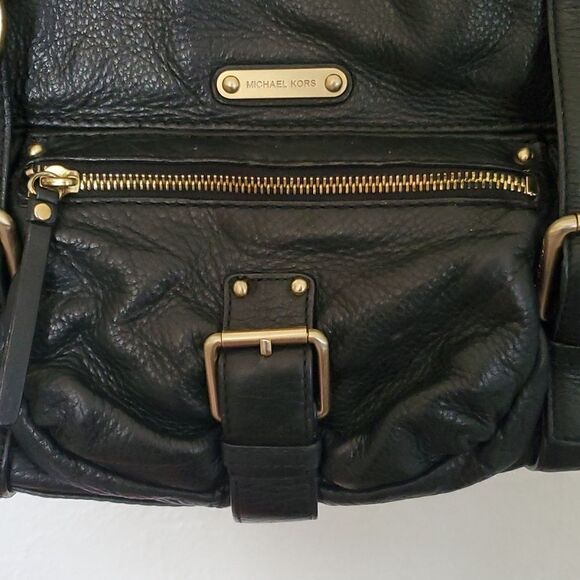 Michael Kors Large Leather Austin Bag in Black - Picture 3 of 15
